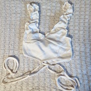 urban outfitters side tie cropped tank